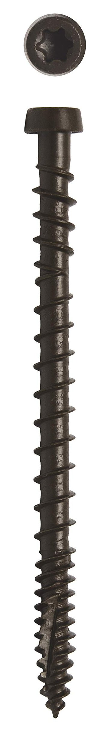 Big Timber CD10134MCA #10 x 1-3/4 in. Mocha Star Drive Trim Head Composite Fascia Deck Screw 2250 Pack